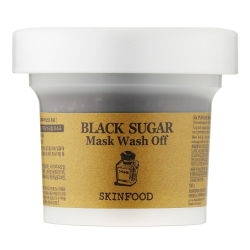 Cкраб-маска на основе бразильского черного сахара Skinfood Black Sugar Wash Off Mask