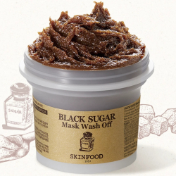 Cкраб-маска на основе бразильского черного сахара Skinfood Black Sugar Wash Off Mask фото 2