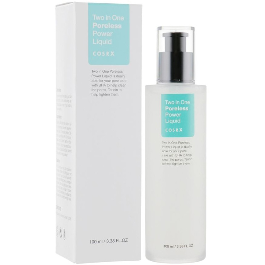 Тонер 2 в 1 для очищення та звуження пор Cosrx Two In One Poreless Power Liquid фото 2