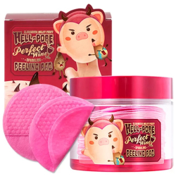 Очищувальні пілінг-педи на основі червоного вина Elizavecca Milky Piggy Hell-Pore Perfect Wine Sparkling Peeling Pad фото 5