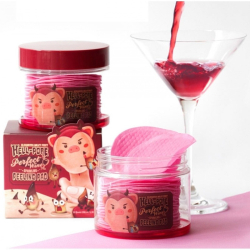 Очищувальні пілінг-педи на основі червоного вина Elizavecca Milky Piggy Hell-Pore Perfect Wine Sparkling Peeling Pad фото 4