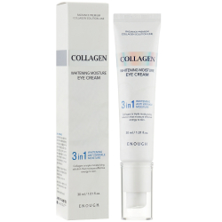 Осветляющий крем для век с коллагеном Enough Collagen 3 in 1 Whitening Moisture Eye Cream фото 2