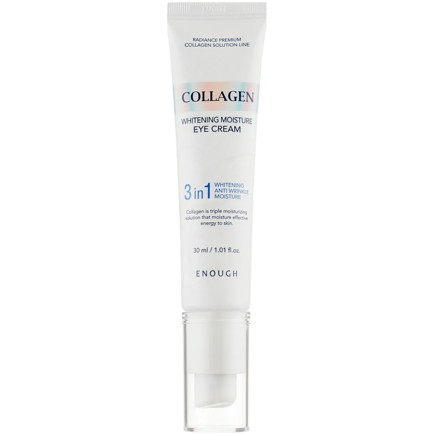 Осветляющий крем для век с коллагеном Enough Collagen 3 in 1 Whitening Moisture Eye Cream фото 1