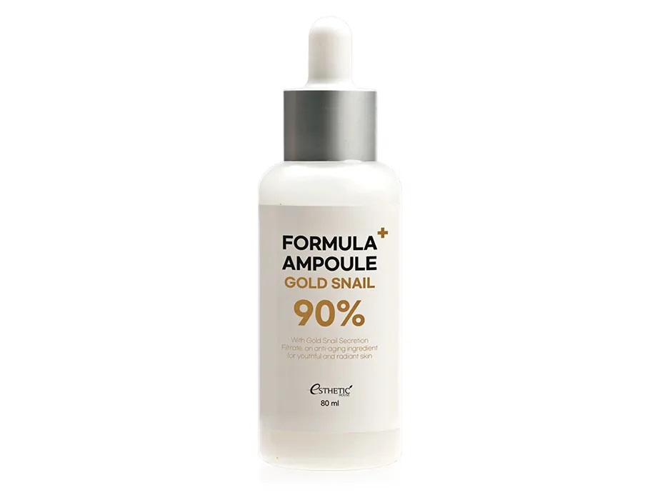 Відновлююча сироватка для обличчя з муцином равлика Esthetic House Formula Ampoule Gold Snail 90%