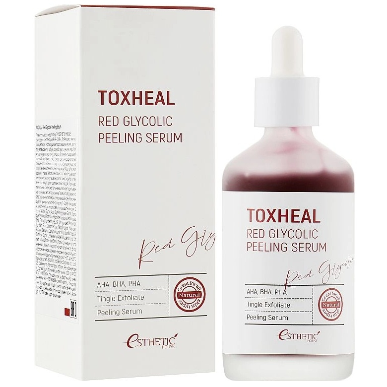 Пілінг-сироватка для обличчя Esthetic House Toxheal Red Glycolic Peeling Serum фото 2