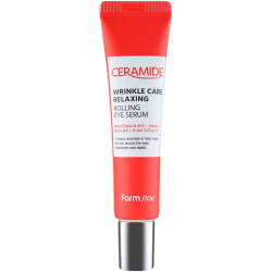 Антивікова сироватка-ролер для шкіри навколо очей з керамідами FarmStay Ceramide Wrinkle Care Relaxing Rolling Eye Serum