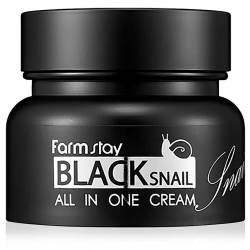 Багатофункціональний крем для обличчя з муцином чорного равлика FarmStay Black Snail All In One Cream