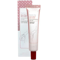 Відновлюючий крем для шкіри навколо очей з муцином равлика FarmStay Snail Repair Eye Cream фото 2