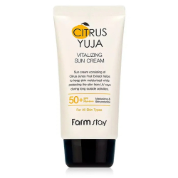 Відновлюючий сонцезахисний крем для обличчя FarmStay Citrus Yuja Vitalizing Sun Cream SPF 50+ PA++++
