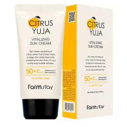 Відновлюючий сонцезахисний крем для обличчя FarmStay Citrus Yuja Vitalizing Sun Cream SPF 50+ PA++++ фото 2