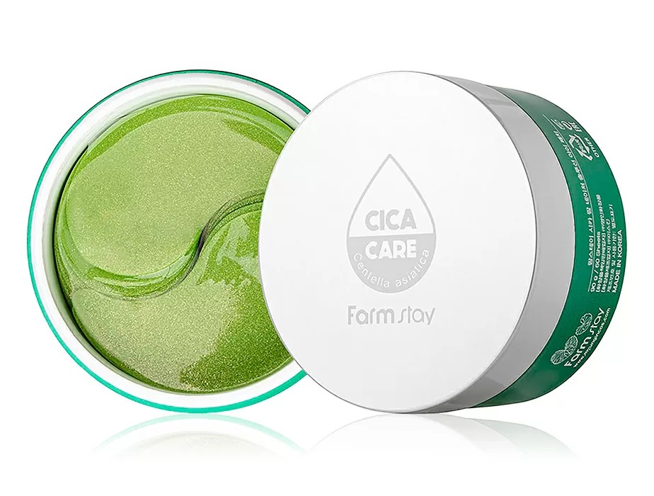 Гідрогелеві патчі під очі з екстрактом центелли FarmStay Cica Farm Nature Solution Eye Patch фото 1
