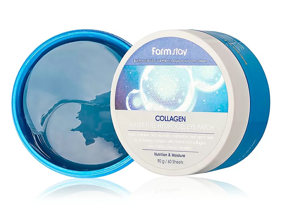 Гидрогелевые патчи под глаза с коллагеном FarmStay Collagen Water Full Hydrogel Eye Patch фото 1