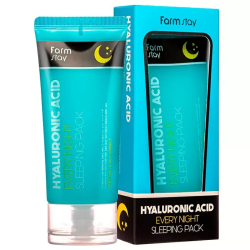 Зволожуюча нічна маска для обличчя з гіалуроновою кислотою FarmStay Hyaluronic Acid Every Night Sleeping Pack фото 2