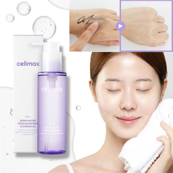Гідрофільна олія з маслом жожоба від чорних цяток Celimax Derma Nature Fresh Blackhead Jojoba Cleansing Oil фото 4