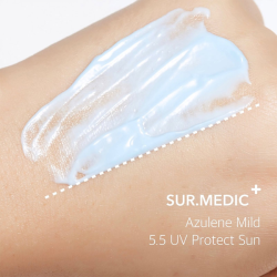 Легкий солнцезащитный крем SUR.MEDIC Azulene Mild 5.5 UV Protect Sun SPF50+ PA++++ фото 2