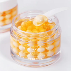 Антивіковий капсульний крем із екстрактом золотого шовкопряда Medipeel Gold Age Tox H8 Cream фото 4