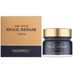 Антивіковий крем на основі равликового слизу Medipeel 24K Gold Snail Repair Cream фото 2