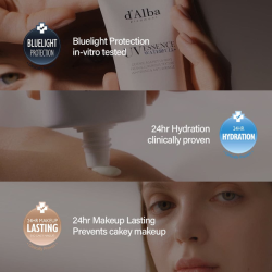 Сонцезахисна зволожувальна есенція-крем D'ALBA Waterfull Essence Sun Cream SPF 50+PA+++ фото 6