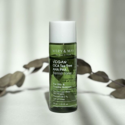 Освітлювальний тоник на основі центели та кислот Mary & May Vegan CICA Tea Tree AHA PHA Blemish Toner фото 3