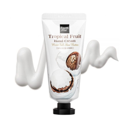Живильний та відновлювальний крем для рук з олією ши та кокосовою олією FARM STAY TROPICAL FRUIT HAND CREAM COCONUT