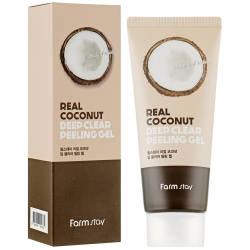 Відлущуючий пілінг-гель з екстрактом кокосу FarmStay Real Coconut Deep Clear Peeling Gel фото 2