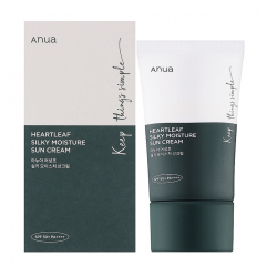 Сонцезахисний крем для чутливої шкіри Anua Heartleaf Silky Moisture Sunscreen SPF 50+ PA++++ фото 2