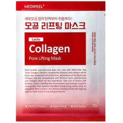 Тканинна маска для звуження пір з ліфтинг-ефектом Medipeel Red Lacto Collagen Pore Lifting Mask