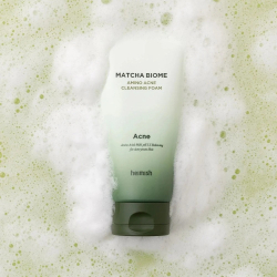 Кремова пінка для вмивання для проблемної шкіри Heimish Matcha Biome Amino Acne Cleansing Foam фото 3