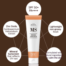 Мінеральний сонцезахисний крем COS DE BAHA Mineral Sunscreen (MS) фото 3