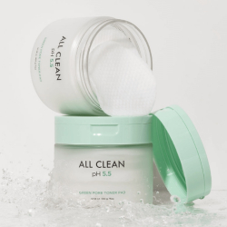 Очищающие тонер-пэды для лица Heimish All Clean Green Pore Toner Pad фото 5
