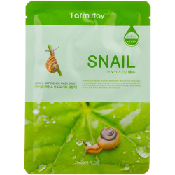 Тканинна маска для обличчя з муцином равлики FARMSTAY VISIBLE DIFFERENCE MASK SHEET SNAIL