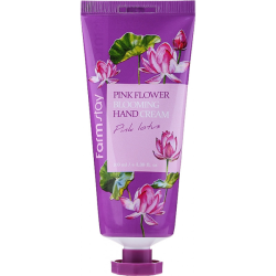 Крем для рук с екстрактом лотоса FARMSTAY PINK FLOWER BLOOMING HAND CREAM PINK LOTUS