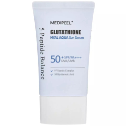 Зволожувальна сонцезахисна сироватка з глутатіоном Medipeel Glutathione Hyal Aqua Sun Serum SPF50+ PA++++