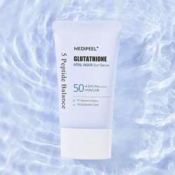 Зволожувальна сонцезахисна сироватка з глутатіоном Medipeel Glutathione Hyal Aqua Sun Serum SPF50+ PA++++ фото 4