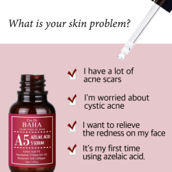 Сироватка для обличчя з азелаїновою кислотою 5% COS DE BAHA Azelaic Acid 5% Serum (A5) фото 4