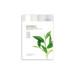 Тканинна маска для обличчя c екстрактом зеленого чаю BeauuGreen Antioxidant Green Tea Essence Mask