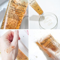 Гель для умывания с лепестками роз Bueno Pure Moonlight Rose Floral Cleanser фото 3