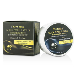 Гідрогелеві патчі з чорними перлами та золотом FarmStay Black Pearl and Gold Hydrogel Eye Patch