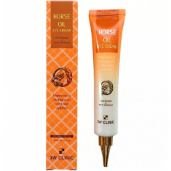 Крем для шкіри навколо очей із кінським жиром 3W Clinic Horse Oil Eye Cream фото 2