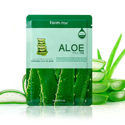 Зволожуюча тканинна маска для обличчя з екстрактом алое FarmStay Visible Difference Mask Sheet Aloe фото 2