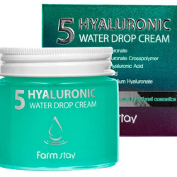 Зволожуючий крем для обличчя з гіалуроновою кислотою FarmStay Hyaluronic 5 Water Drop Cream фото 2