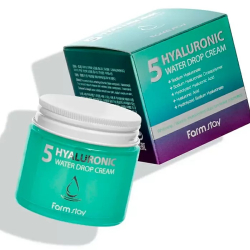 Зволожуючий крем для обличчя з гіалуроновою кислотою FarmStay Hyaluronic 5 Water Drop Cream фото 3