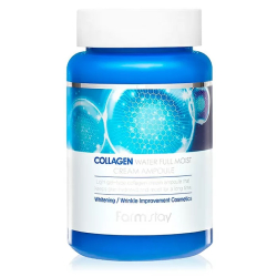 Зволожуючий крем-сироватка для обличчя з колагеном FarmStay Collagen Water Full Moist Cream Ampoule