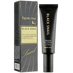 Крем для глаз с муцином черной улитки FarmStay Black Snail Premium Eye Cream фото 2