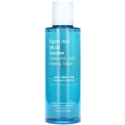 Пілінг-тонер для обличчя з гіалуроновою кислотою FarmStay DR.V8 Solution Hyaluronic Acid Peeling Toner