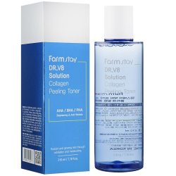 Пілінг-тонер для обличчя з колагеном FarmStay DR.V8 Solution Collagen Peeling Toner фото 2