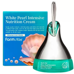 Поживний крем для обличчя з екстрактом білих перлів FarmStay White Pearl Intensive Nutrition Cream фото 2