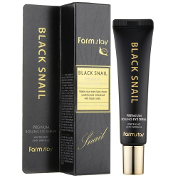 Сыворотка-роллер для кожи вокруг глаз FarmStay Black Snail Premium Rolling Eye Serum фото 2