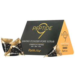 Содовый скраб для лица с пептидным комплексом и аминокислотами FarmStay Peptide 9 Baking Powder Pore Scrub