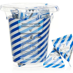 Нічна маска для обличчя з гіалуроновою кислотою May Island 7 Days Secret Deep Water Sleeping Mask Pack фото 3